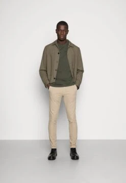 Pier One 5 Pack - Camiseta Básica - Dark Blue/Grey/Khaki