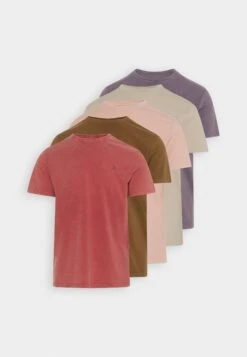 Pier One 5 Pack - Camiseta Básica - Off-White/Lilac/Light Red -Pier One Ventas 157be7693cf04021812e84a3c933c25e