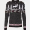 Pier One Wintery Christmas Jumper- Jersey De Punto - Black -Pier One Ventas 1f29e5003384420ba463a74188a776d4