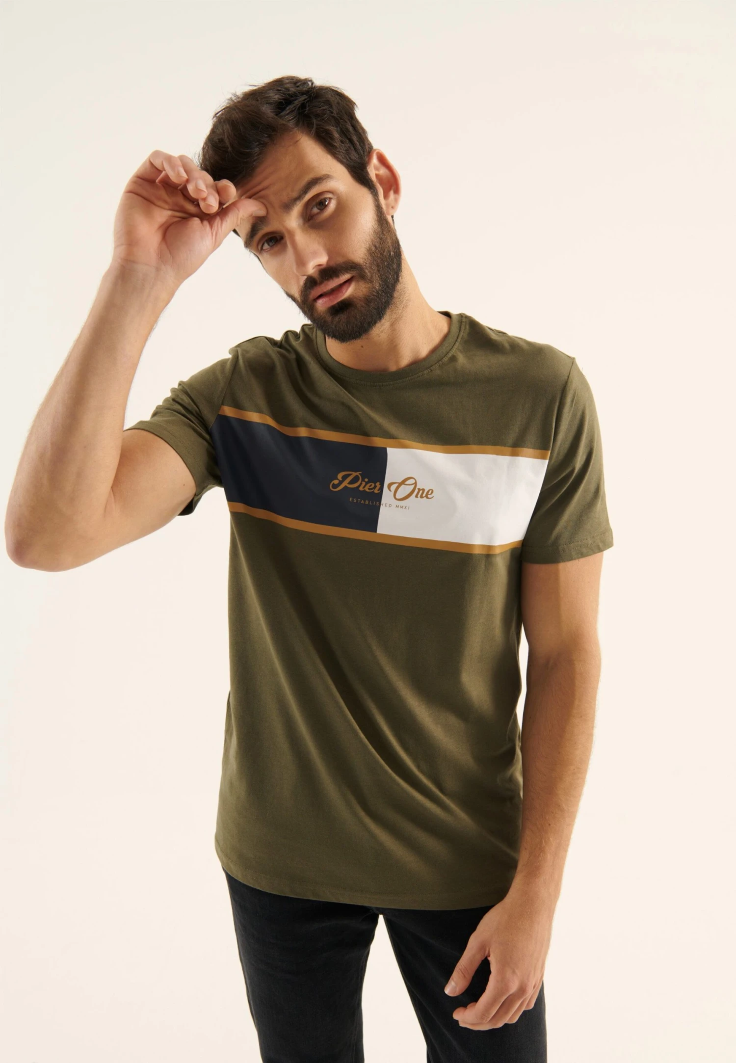 Pier One Camiseta Estampada - Olive 7 Pier One Camiseta Estampada - Olive - Imagen 5
