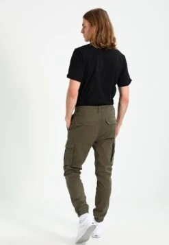Pier One Cuffed Skinny Trouser- Pantalones Cargo - Khaki -Pier One Ventas 27a3522f85514c679fcedaaaf368adc1