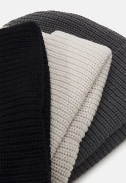 Pier One Unisex 3 Pack - Gorro - Black/Dark Grey/Off-White/ -Pier One Ventas 2a1daa058c674c9dbb0074799d429f4b