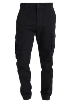 Pier One Cuffed Skinny Trouser- Pantalones Cargo - Black -Pier One Ventas 3432277f4bf94e71956181ab1ee213e5