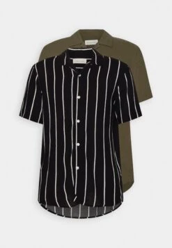Pier One 2 Pack - Camisa - Olive/Black -Pier One Ventas 3a22c13775a144a38afed23205f1adce