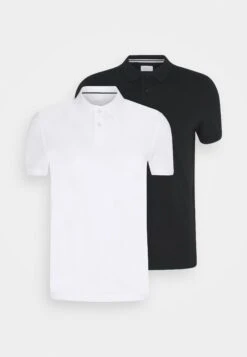 Pier One 2 Pack - Polo - White/Black