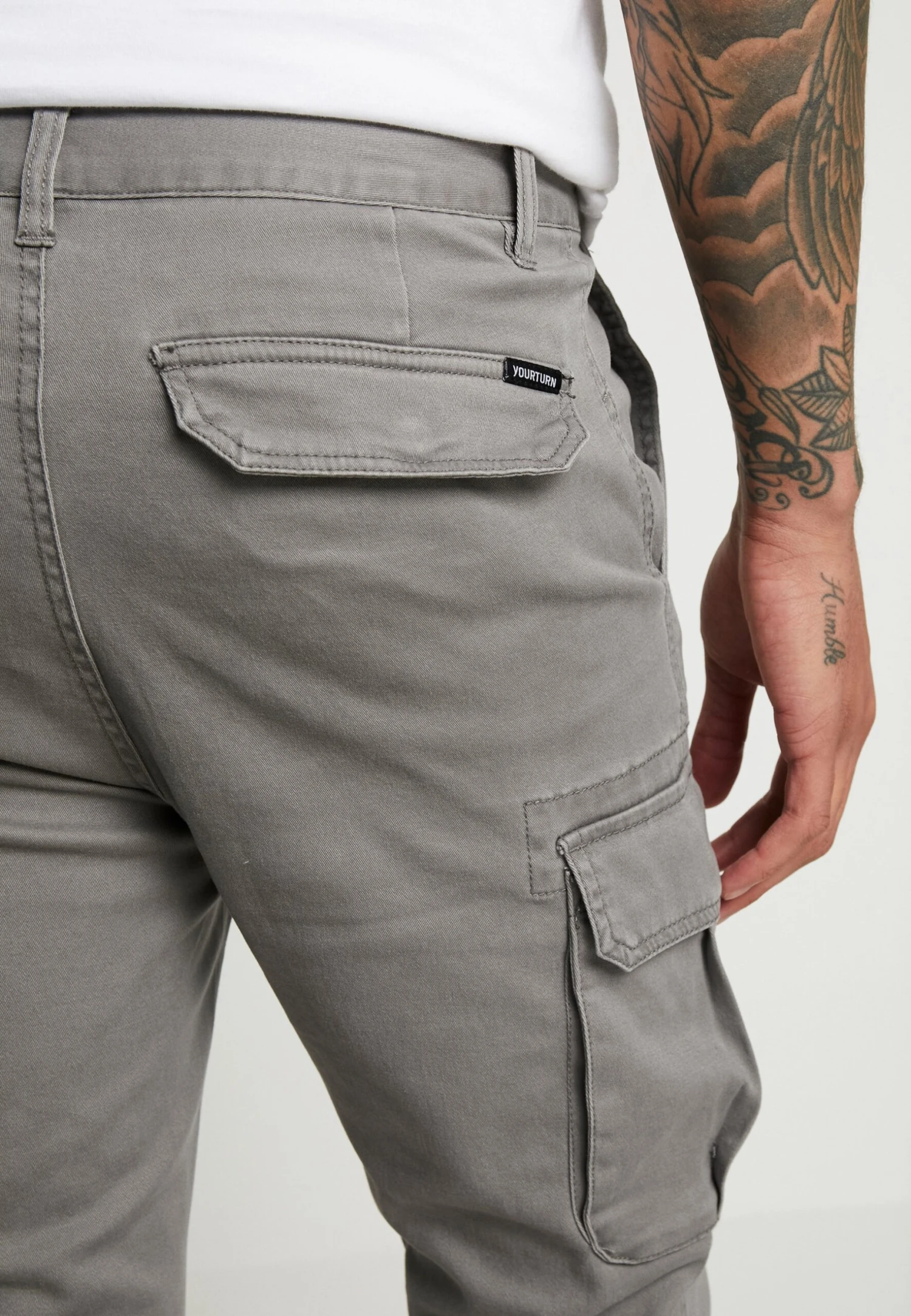 Pier One Cuffed Skinny Trouser- Pantalones Cargo - Grey 8 Pier One Cuffed Skinny Trouser- Pantalones Cargo - Grey - Imagen 6