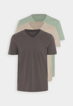 Pier One V Neck Bird Tonal 3 Pack - Camiseta Básica - Mint/Off-Whit/Blue Grey -Pier One Ventas 493207f032b64f67a5273208d1791c07