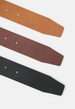 Pier One 3 Pack Unisex - Cinturón - Black/Brown/Cognac -Pier One Ventas 5093dbbd357b48f4906cc633ff9bf4ec