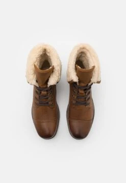 Pier One Leather - Botines Con Cordones - Camel -Pier One Ventas 58338f66cc624a14b1e5d27e7e21ebaf