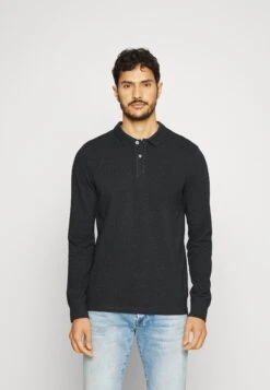 Pier One Long Sleeve 2 Pack- Polo - Dark Grey/Khaki -Pier One Ventas 61c36d2fe9404d06a651873e3825e3f3