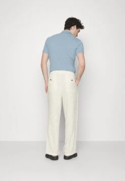 Pier One Drawcord Trousers Linen Blend - Pantalones - Off-White -Pier One Ventas 65c988989ad143de851aee47dda41e80
