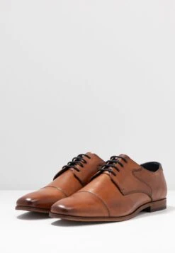 Pier One Leather - Zapatos Con Cordones - Cognac -Pier One Ventas 6adc8a15fcba42609cfaac073b602468