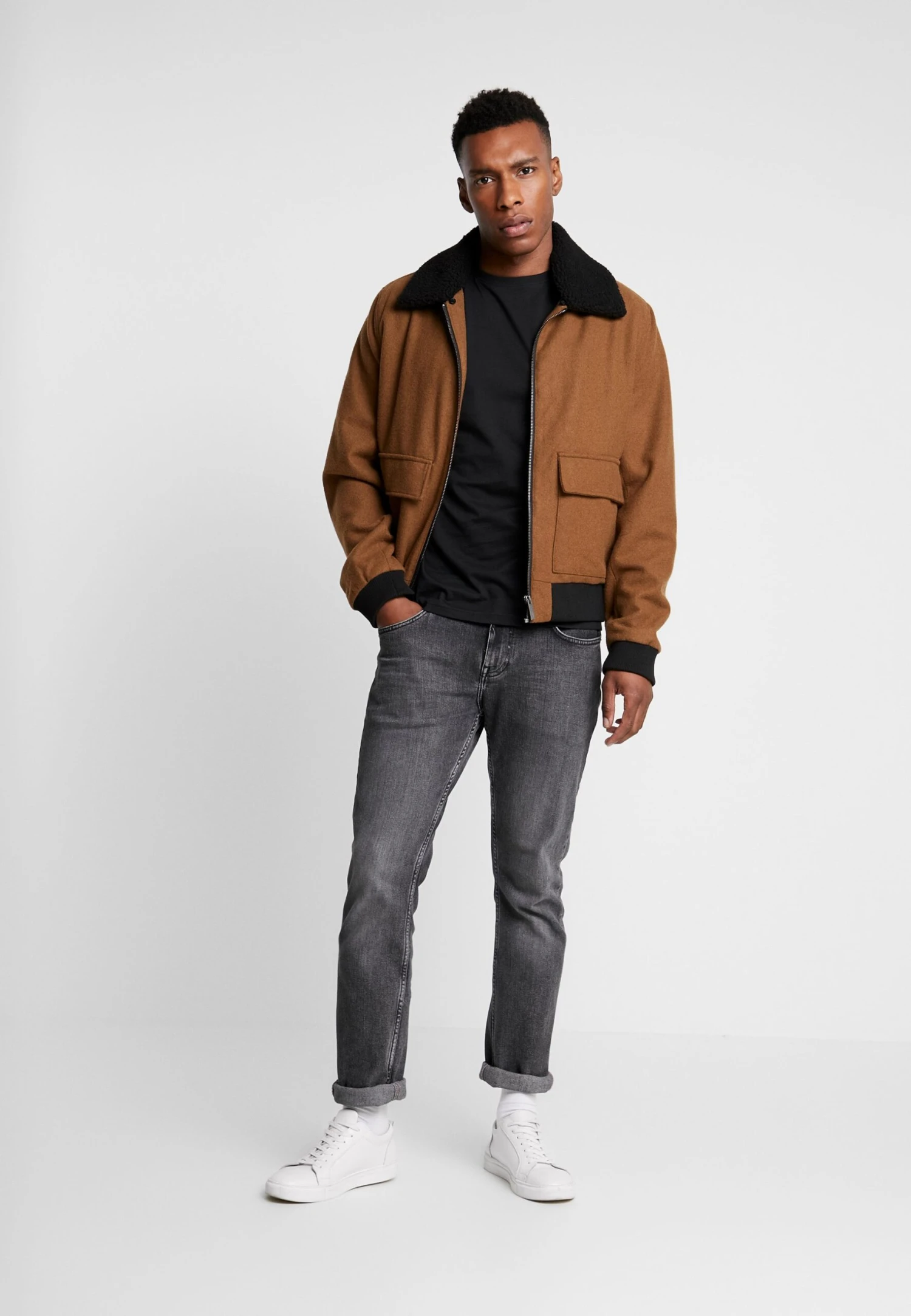 Pier One 3 Pack - Camiseta Básica - Black 3 Pier One 3 Pack - Camiseta Básica - Black