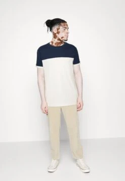 Pier One Camiseta Estampada - Dark Blue/White -Pier One Ventas 785d216ee66b40f69492c347edc25345