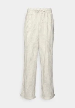 Pier One Drawcord Trousers Linen Blend - Pantalones - Off-White -Pier One Ventas 976f1ac0d05743c092e5a017af8c58d1