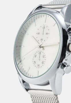 Pier One Unisex - Cronógrafo - Silver-Coloured -Pier One Ventas a3b13f9297e1480998985e1a2a89197f