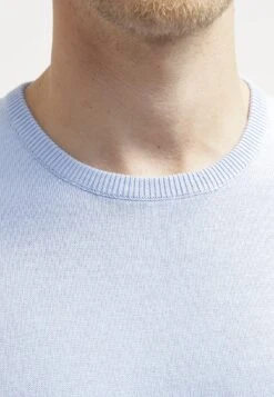 Pier One Basic Crewneck - Jersey De Punto - Light Blue -Pier One Ventas b041e581fd1148bba0db07cb588bf608