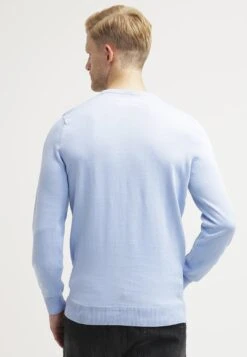 Pier One Basic Crewneck - Jersey De Punto - Light Blue -Pier One Ventas b4d33f3f472b4e0cb87579499a0f1069