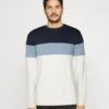 Pier One Sudadera - Blue/Off-White/Grey