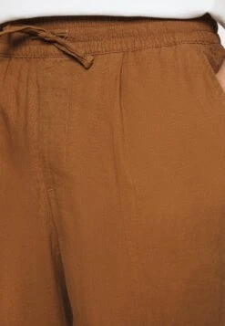Pier One Drawcord Trousers Linen Blend - Pantalones - Brown -Pier One Ventas bedf8e1eb0ea4ab1b26ff4d546d32792