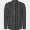 Pier One Flannel Stripes- Camisa - Dark Grey -Pier One Ventas bff79408148b4abb9fe392a269f3d2d0