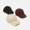 Pier One Unisex 3 Pack - Gorra - Black/Dark Brown/Beige -Pier One Ventas c2733f675ca44ebd8c1145369473dacc