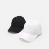 Pier One Unisex 2 Pack - Gorra - Black/White -Pier One Ventas c81afa5f2a2041ba9384bf535a217551