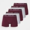 Pier One 5 Pack - Culotte - Bordeaux/Mottled Grey