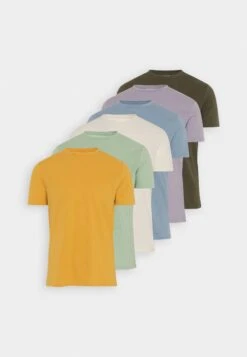 Pier One 7 Pack - Camiseta Básica - White/Yellow/Lilac -Pier One Ventas d619b979bff1421ca3c2dca88f3e6305