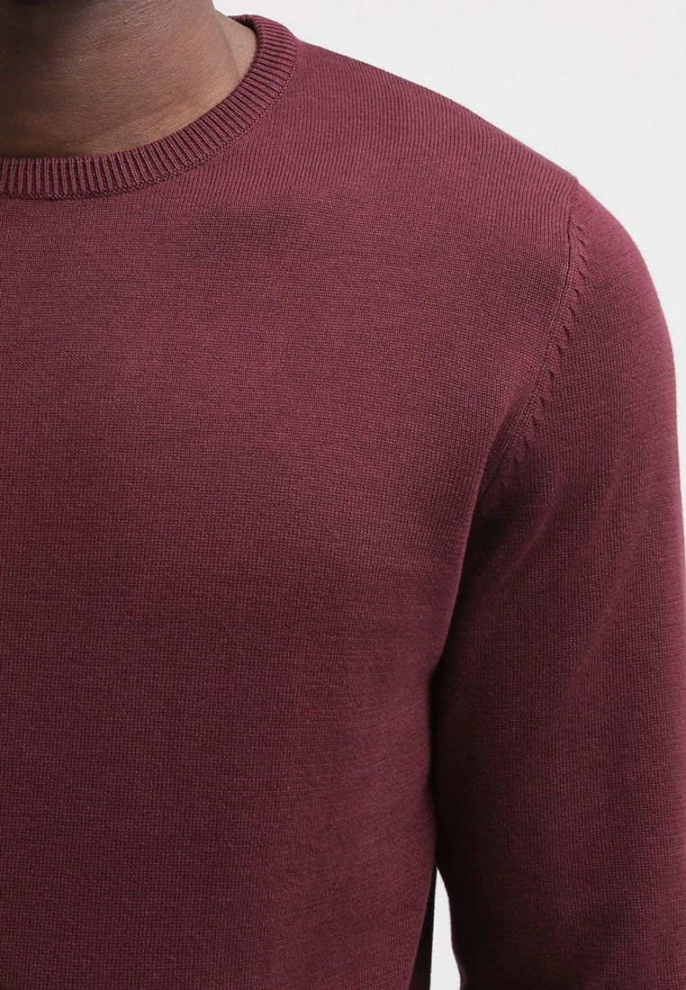 Pier One Basic Crewneck - Jersey De Punto - Bordeaux 5 Pier One Basic Crewneck - Jersey De Punto - Bordeaux - Imagen 4