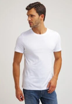 Pier One 2 Pack - Camiseta Básica - White/Black -Pier One Ventas db5a52b513bc4cb5ade3596d469995e6