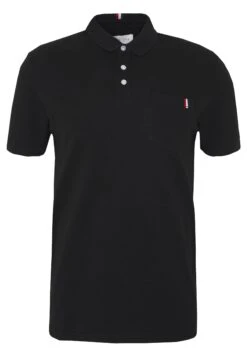 Pier One Tricolore Trim- Polo - Black