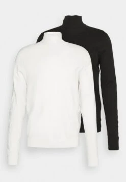 Pier One 2 Pack - Basic Turtleneck - Jersey De Punto - Black/White -Pier One Ventas ea94d1802d4340c59839e05fa41724c6