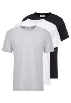 Pier One 3 Pack - Camiseta Básica - White/Black/Light Grey -Pier One Ventas f785e71fb58e4e639608a247ef343f6c