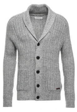 Pier One Chaqueta De Punto - Mottled Dark Grey -Pier One Ventas fba2109b74be46bdafe437909b97f227